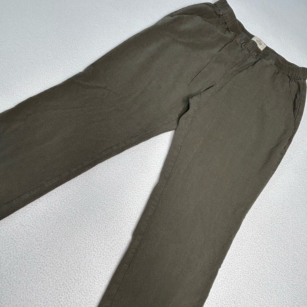 Marine Layer Womens Size S Allison Tencel Pant Asymmetrical Hem Green